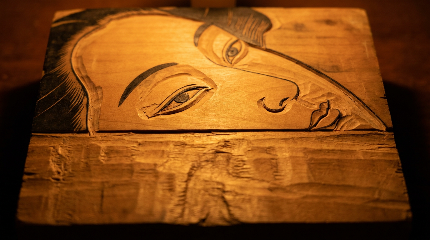 Woodblock (Half-Carved)